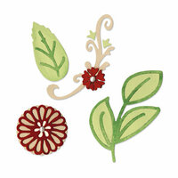 Sizzix - Country Foliage Collection - Sizzlits Die - Medium - Floral Botanical Set