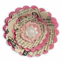 Sizzix - Fresh Vintage Collection - Bigz Die - Flower, 3-D Wrapped