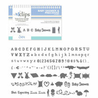 Sizzix - EClips - Electronic Shape Cutting System - Cartridge - Baby Shower and Precious Alphabet