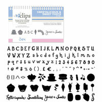 Sizzix - EClips - Electronic Shape Cutting System - Cartridge - Sweetalicious and Sweet Tooth Alphabet