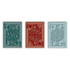 Sizzix - Tim Holtz - Texture Trades - Alterations Collection - Embossing Folders - Poker Face Set