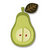 Sizzix - BasicGrey - Figgy Pudding Collection - Sizzlits Die - Small - Pear and Leaf