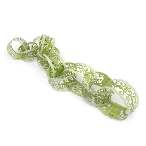 Sizzix - Sizzlits Decorative Strip Die - Christmas Paper Chain with Holly Flourish