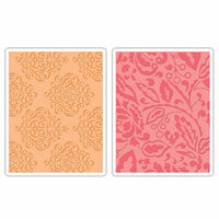 Sizzix - Textured Impressions - Decorative Accents Collection - Embossing Folders - Curly Gate and Berry Splash Set