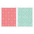Sizzix - Textured Impressions - Decorative Accents Collection - Embossing Folders - Fleur Tile and Kaleidoscope Crescents Set