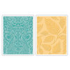 Sizzix - Textured Impressions - Decorative Accents Collection - Embossing Folders - Peacocks and Leaves Set