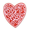 Sizzix - Vintage Valentine Collection - Embosslits Die - Small - Heart, English Rose