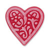 Sizzix - Embosslits Die - Vintage Valentine Collection - Die Cutting Template - Small - Heart, Lace