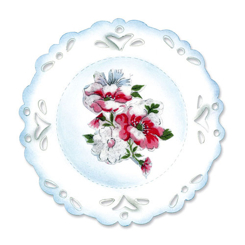 Sizzix - Vintage Valentine Collection - Bigz Die - Frame, Doily