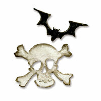 Sizzix - Tim Holtz - Alterations Collection - Movers and Shapers Die - Mini Bat and Skull Set