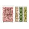 Sizzix - Tim Holtz - Texture Fades - Alterations Collection - Embossing Folders - Thankful Background and Borders Set