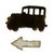 Sizzix - Tim Holtz - Alterations Collection - Movers and Shapers Die - Mini Old Jalopy and Arrow Set