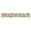 Sizzix - Tim Holtz - Alterations Collection - Decorative Strip Die - Alphabetical Sizzlits