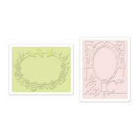 Sizzix - Textured Impressions - Embossing Folders - Birds and Garden Gate Set