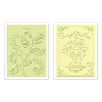 Sizzix - Textured Impressions - Embossing Folders - Ferns and Seed Packet Set