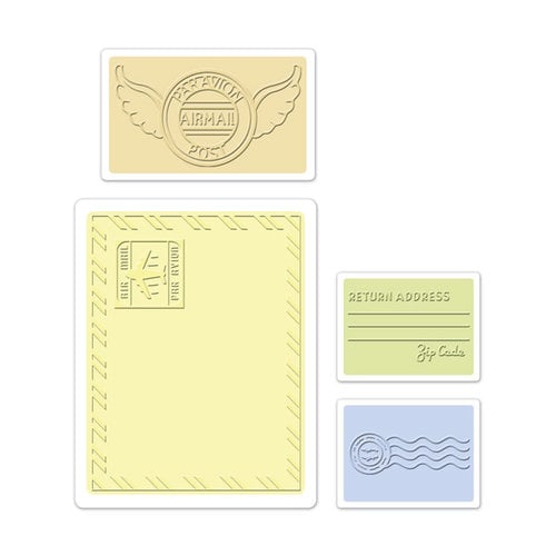 Sizzix - Textured Impressions - Embossing Folders - Mail Set