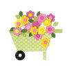 Sizzix - Happy Baby Collection - Bigz Die - Wheelbarrow and Flowers