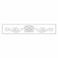 Sizzix - BasicGrey - Hello Luscious Collection - Sizzlits Decorative Strip Die - Flower Burst with Ribbons