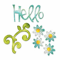 Sizzix - Sizzlits Die - Medium - Hello Set