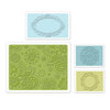 Sizzix - Textured Impressions - Bohemia Collection - Embossing Folders - Free Fall Florals Set