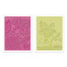 Sizzix - Textured Impressions - Bohemia Collection - Embossing Folders - Groovy Flowers Set