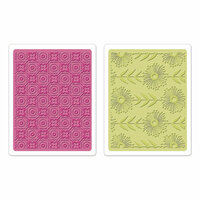 Sizzix - Textured Impressions - Bohemia Collection - Embossing Folders - Psychedelic Dreams Set