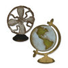 Sizzix - Tim Holtz - Alterations Collection - Movers and Shapers Die - Vintage Fan and Globe Set