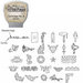 Sizzix - EClips - Tim Holtz - Alterations Collection - Electronic Shape Cutting System - Cartridge - Stamp2Cut - Number 3