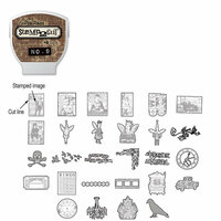 Sizzix - EClips - Tim Holtz - Alterations Collection - Electronic Shape Cutting System - Cartridge - Stamp2Cut - Number 9