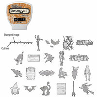 Sizzix - EClips - Tim Holtz - Alterations Collection - Electronic Shape Cutting System - Cartridge - Stamp2Cut - Number 12
