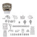 Sizzix - EClips - Tim Holtz - Alterations Collection - Electronic Shape Cutting System - Cartridge - Stamp2Cut - Number 17