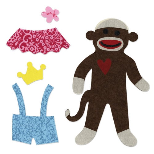 Sizzix - Bigz Pro Die - Quilting - Sock Monkey