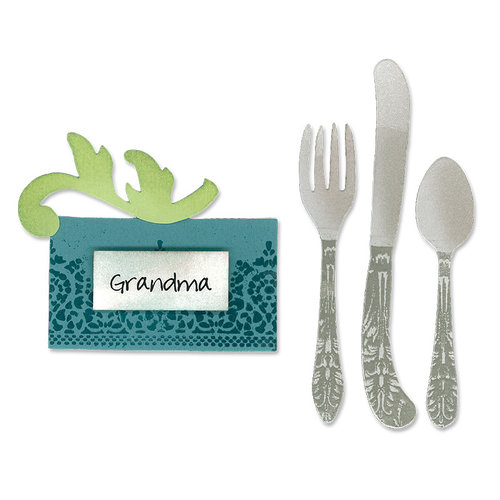 Sizzix - Bigz Die - Place Card and Silverware
