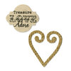 Sizzix - From the Heart Collection - Movers and Shapers Die - Heart and Label Set