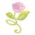 Sizzix - Botanical Sanctuary Collection -Sizzlits Die - Large - Flower, Rose with Stem and Leaves