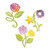 Sizzix - Botanical Sanctuary Collection -Sizzlits Die - Medium - Sunrise Blossoms Flower Set