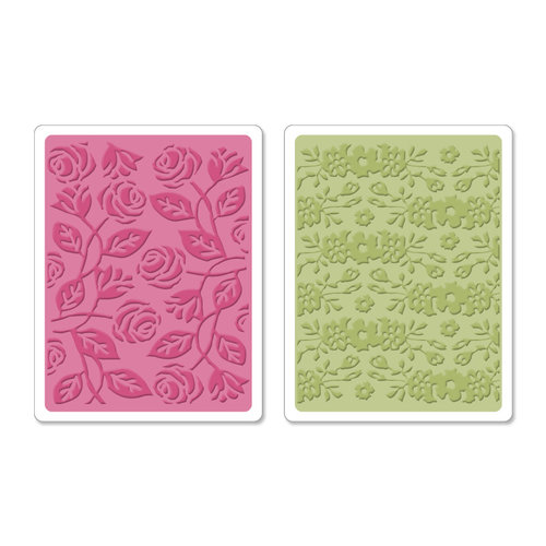 Sizzix - Textured Impressions - Botanical Sanctuary Collection - Embossing Folders - Garden Set