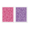 Sizzix - Textured Impressions - Botanical Sanctuary Collection - Embossing Folders - Swirls, Butterflies and Dragonflies Set