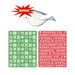Sizzix - BasicGrey - Nordic Holiday Collection - Sizzlits Die and Embossing Folder - Nordic Sweater and Cross Stitch Set