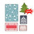 Sizzix - BasicGrey - Nordic Holiday Collection - Sizzlits Die and Embossing Folder - Snowmen Set