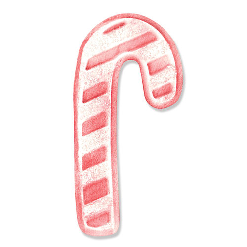 Sizzix - Holiday Collection - Embosslits Die - Christmas - Small - Candy Cane