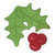 Sizzix - Holiday Collection - Embosslits Die - Christmas - Small - Holly and Berries