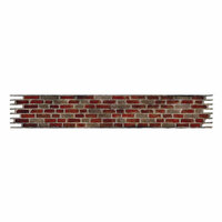 Sizzix Tim Holtz Brick Wall Sizzlits Decorative Strip Die