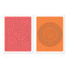Sizzix - Textured Impressions - Hero Arts - Embossing Folders - Dot Swirl and Medallion Set