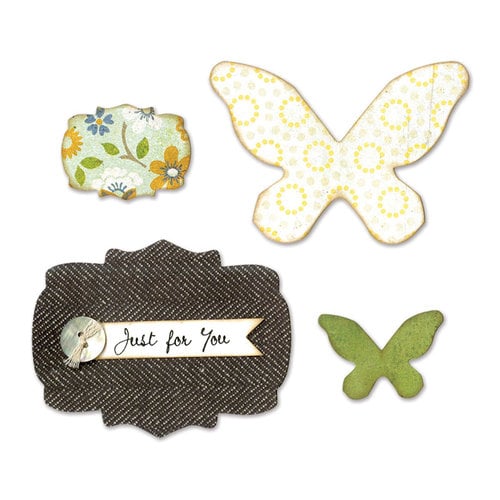 Sizzix - Bigz Die - Butterflies and Labels
