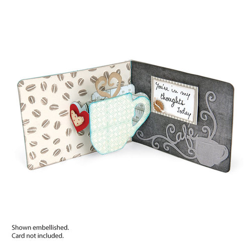 Sizzix - Pop 'n Cuts Magnetic Die - 3-D Pop Up - Mug and Heart