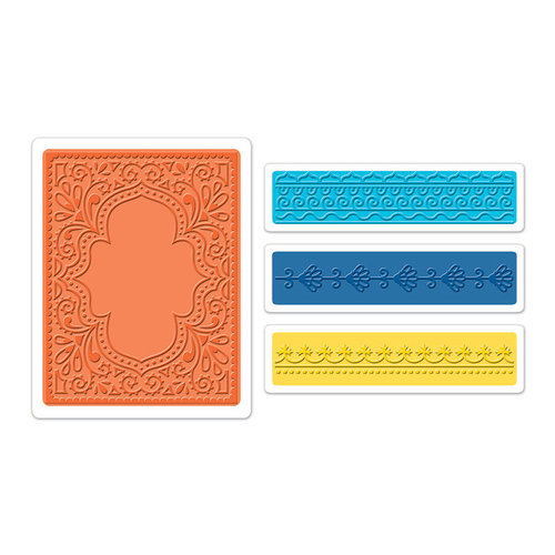 Sizzix - Moroccan Collection - Textured Impressions - Embossing Folders - Moroccan Set
