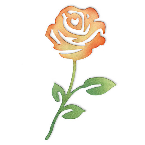 Sizzix - Sizzlits Die - Flower, Rose 2