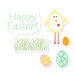 Sizzix - Framelits Die and Clear Acrylic Stamp Set - Easter