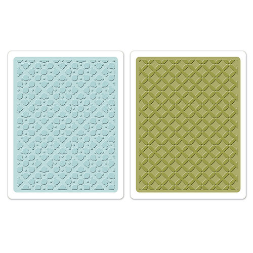 Sizzix - Textured Impressions - Embossing Folders - Dotted Squares Set